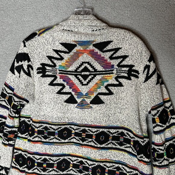 Northern Angel Cardigan Sweater M Aztec Duster Open Front Boho Western - Picture 5 of 11